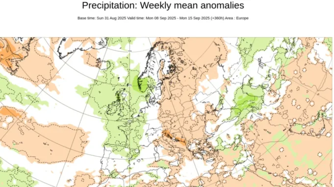 Meteo Italia settembre: piogge al Nord ma anche fasi estive al Centro-Sud. Ecco la tendenza fino al 22 settembre secondo i modelli.