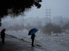 La mappa mostra gli stati che sperimentano fiumi atmosferici