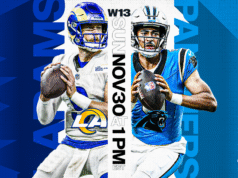 Come guardare Rams vs Panthers: streaming live NFL, canali TV