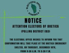 AVVISO: Il centro di certificazione degli elettori a Boetica è aperto giovedì dalle 09:30 alle 17:30