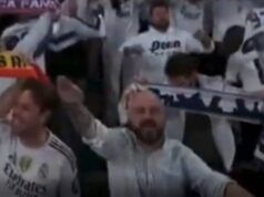 Tifoso del Real Madrid sospeso per aver fatto il saluto nazista durante la partita di Champions League