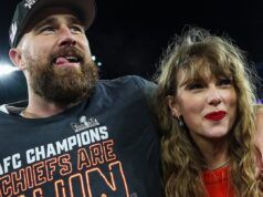 Travis Kelce menziona la canzone di Taylor Swift “Wood” nel post di San Valentino