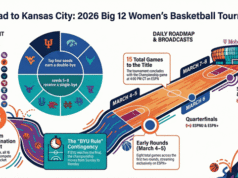 Programma del torneo di basket femminile Big 12 del 2026: girone, date e TV
