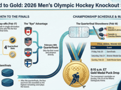 Fase a eliminazione diretta di hockey maschile delle Olimpiadi invernali 2026: girone completo, programma e stampa