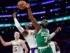 Brown e Pritchard guidano il dominio dei Celtics sui Lakers