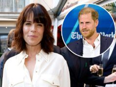 Neve Campbell all’incontro alla festa di compleanno del principe Harry