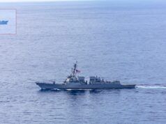 Le navi da guerra cinesi seguono le esercitazioni militari statunitensi nelle acque contese