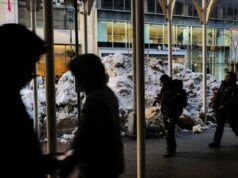 La mappa mostra gli stati che sperimentano un potenziale di vento freddo estremo -30