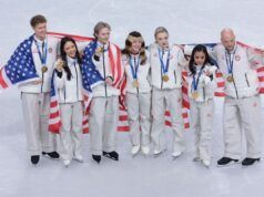 Eli Kam Madison Chuck del Team USA, Evan Bates, non evita le polemiche