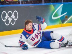 I commenti maleducati olimpici di Matthew Tkachuk del Team USA a un rivale della NHL sono diventati virali