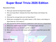Domande e risposte sui quiz del Super Bowl: oltre 40 puzzle per il Super Bowl LX (2026)