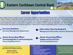 ANNUNCIO POSTI DI LAVORO VACANTI: posti vacanti presso la Banca centrale dei Caraibi orientali