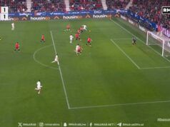 Vinicius Junior pareggia il Real Madrid contro l’Osasuna