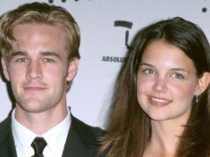 ‘Un eroe’: Katie Holmes rende omaggio alla star di Dawson’s Creek James van der Beek