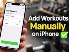 Come aggiungere manualmente gli allenamenti persi su iPhone