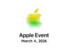 Evento Apple del 4 marzo: cosa aspettarsi