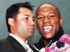 Oscar De La Hoya reagisce al ritorno di Floyd Mayweather nella boxe professionistica: “Forse voglio una rivincita”