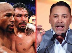 Oscar De La Hoya vede un solo vincitore nella rivincita tra Mayweather e Pacquiao: “Mi dispiace per lui”