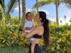 Uno scorcio di Kim Kardashian con il figlio Sam West al mattino