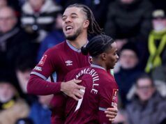 Burton Alb 0 – 1 West Ham
