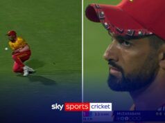 “Se gli sguardi potessero uccidere!” | L’esterno dello Zimbabwe elimina lo stesso battitore DUE VOLTE!