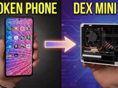 Un telefono rotto trasformato in un mini PC 1440p con tecnologia DeX per meno di 100 dollari
