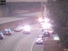 Parte della Durham Highway in direzione nord è stata chiusa dopo un incidente vicino a Swift Boulevard