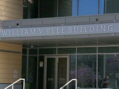 Edificio William V. Bell nel centro di Durham dedicato all’ex sindaco