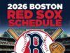 Programma stampabile dei Boston Red Sox 2026: date, orari e informazioni sulla TV