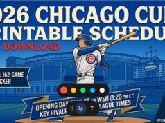 Programma stampabile dei Chicago Cubs 2026: date, orari e informazioni sulla TV