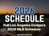 Programma dei Los Angeles Dodgers 2026: date chiave, TV nazionale e PDF stampabile