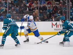 I Blues superano gli Sharks sul gol di Robert Thomas nell’OT