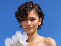 Zendaya indossa un look da sposa bianco, fascia dorata tra le notizie sul matrimonio di Tom Holland