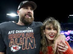 Travis Kelce reagisce al ritratto di Taylor Swift all’Arrowhead Stadium