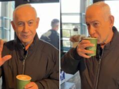 Netanyahu, che si dice sia stato ucciso, beve invece caffè e dice che è pronto a morire per il popolo israeliano