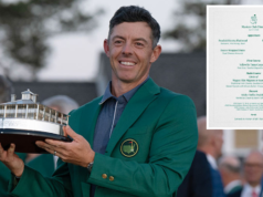 Novità sul golf 2026 | Rivelato il menu del Masters della cena di Rory McIlroy, con gli Elk Sliders