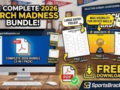 PDF di March Madness stampabile gratuitamente: il pacchetto completo 2026