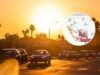 La mappa mostra dove sono previste temperature record in un caldo “estivo”.