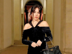 La fidanzata di Cristiano Ronaldo, Georgina Rodríguez, in Valentino AI26