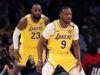 LeBron James e Brony James dei Lakers fanno più storia della NBA contro i Nets