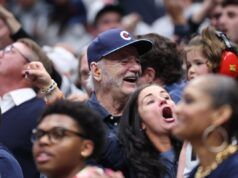 Bill Murray si scatena durante la storica vittoria in rimonta dell’UConn contro Duke