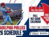 Programma Philadelphia Phillies 2026: PDF stampabile, canali TV e date chiave