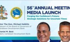 IN DIRETTA ORA: Lancio dei media del 56° incontro annuale della Banca per lo sviluppo dei Caraibi