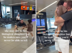 La figlia di 3 anni incontra il compagno della mamma all’aeroporto: i retroscena cambiano tutto