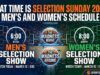 A che ora è la selezione domenica 2026? Programma maschile e femminile