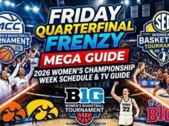 Frenesia dei quarti di finale del venerdì: programma della settimana del campionato femminile 2026 e guida TV