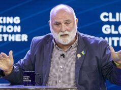 La World Central Kitchen di Jose Andres serve pasti ai lavoratori della TSA durante la chiusura del DHS