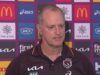 L’allenatore dei Brisbane Broncos Michael Maguire ha interrogato il dramma di Ben Te’o, in conferenza stampa