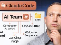 Flusso di lavoro di marketing AI di Cloud Code: pagine di destinazione per lead magnet