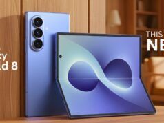 Rendering di Galaxy Z Fold 8: design adatto alla batteria da 5.000 mAh